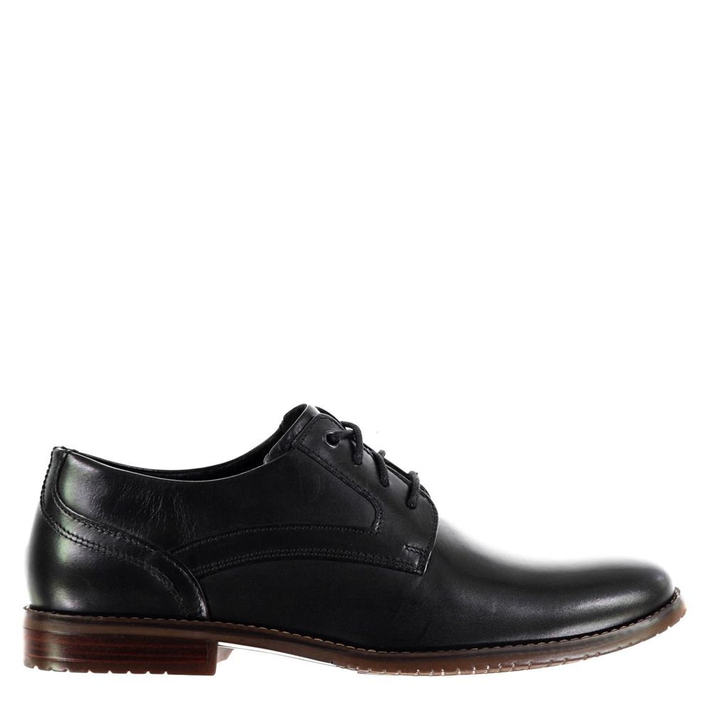 Sapatos Oxford Homem Rockport Smooth Plain Pretas,Portugal UJGFT-0318